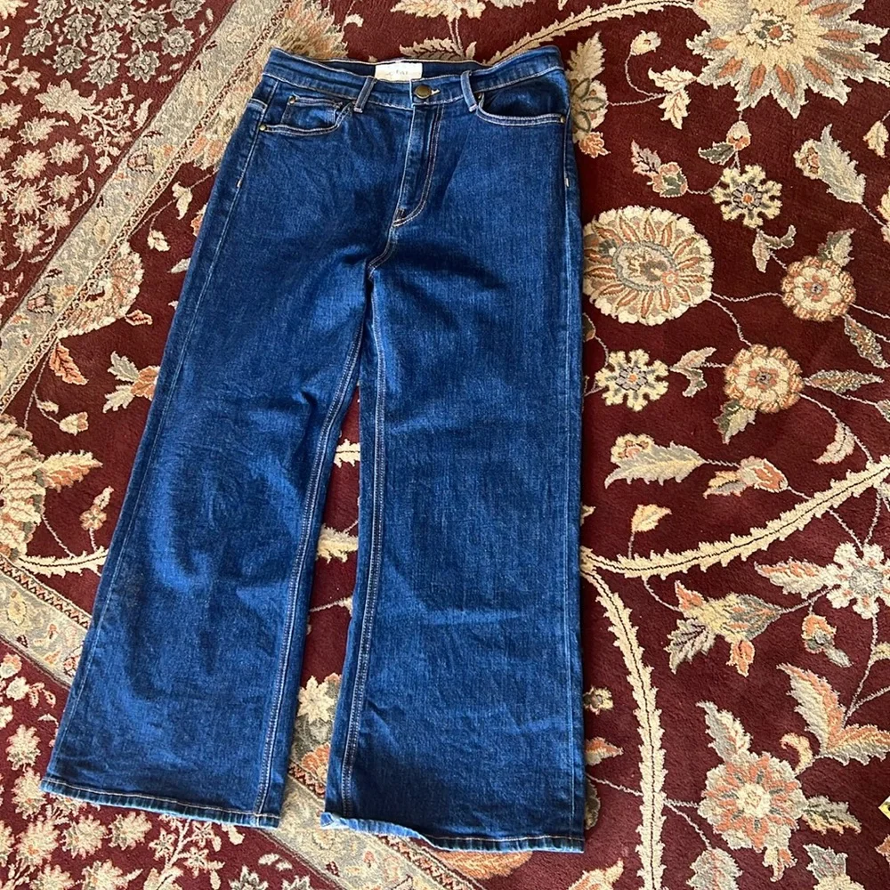 The GREAT. Women’s the rider cropped wide leg jeans size 28 USA - Picture 1 of 5